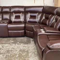 New Power Recliner Sectional Couch Only $50 Down Payment