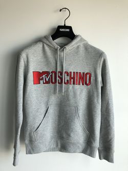 Moschino x H and M grey sweatshirt hoodie