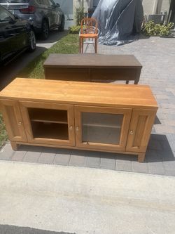 Chest Desk Wooden Drawers Tv Stand 
