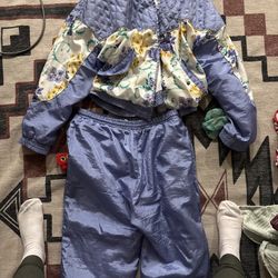 Vintage Matching Track Suits And Animal Moo Moo 