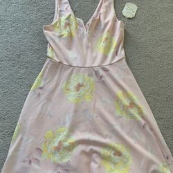 Nwt Womens Size Small Pink Floral Dress 