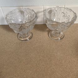 2- Grystal bowls . for $10 new 