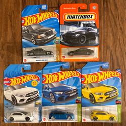 Hot Wheels & Matchbox Mercedes-Benz Die-Cast Collection — 5-Car Set
