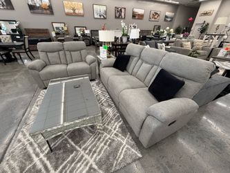 2 PC REC. SOFA AND LOVESEAT