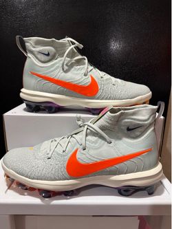 Nike Alpha Huarache NXT MCS NRG Mid Baseball Cleats Silver HF1132-001 Size 14