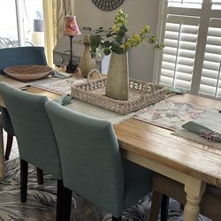 Dining room set – Wood – handmade