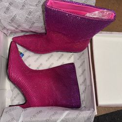 New Fashion Nova Boot Heels Size 7