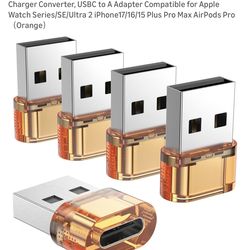 USB to USB-C Adapter 5 Pack