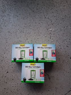 Tetra Bio-Bag Filter Cartridges Lot - 3x Medium 8pk + Whisper Large 12pk + More