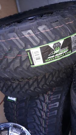 4 new tires 35 x12.50 r17 Atturo mt$760