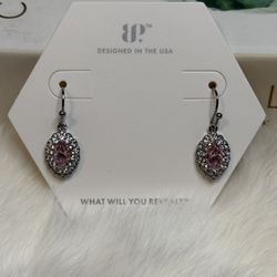 Rose Quartz & Cubic Zirconia On Hematite