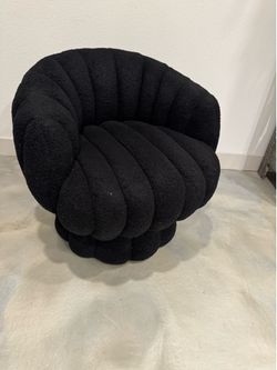 Modern Black Teddy Accent Chair