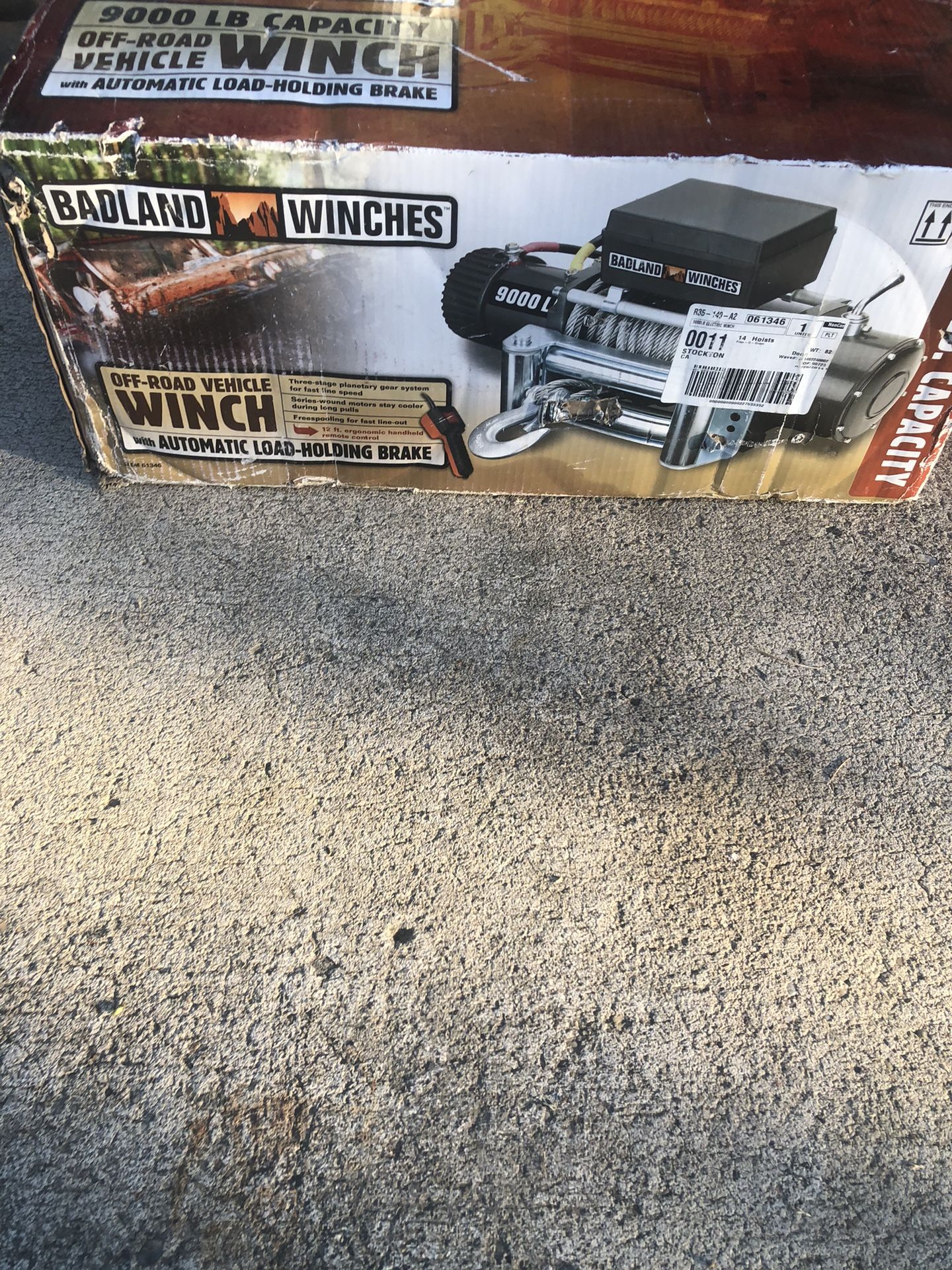 9000 pound winch