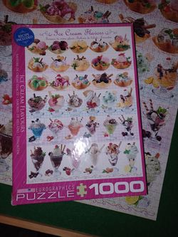 Eurographics Ice Cream Flavors 1000 Piece puzzle