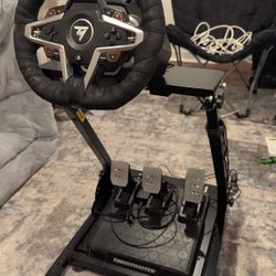 Racing Wheel, Pedals And Mount For PlayStation Racing Sim