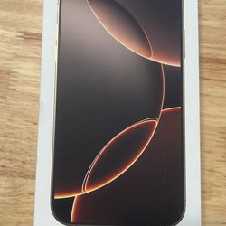 iPhone 16 Pro Max 256gb Sealed Desert Titanium For Att Or Cricket