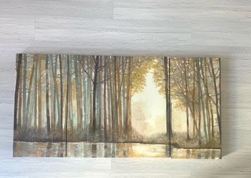 Madison Park Forest Reflections 3-Piece Canvas Wall Art