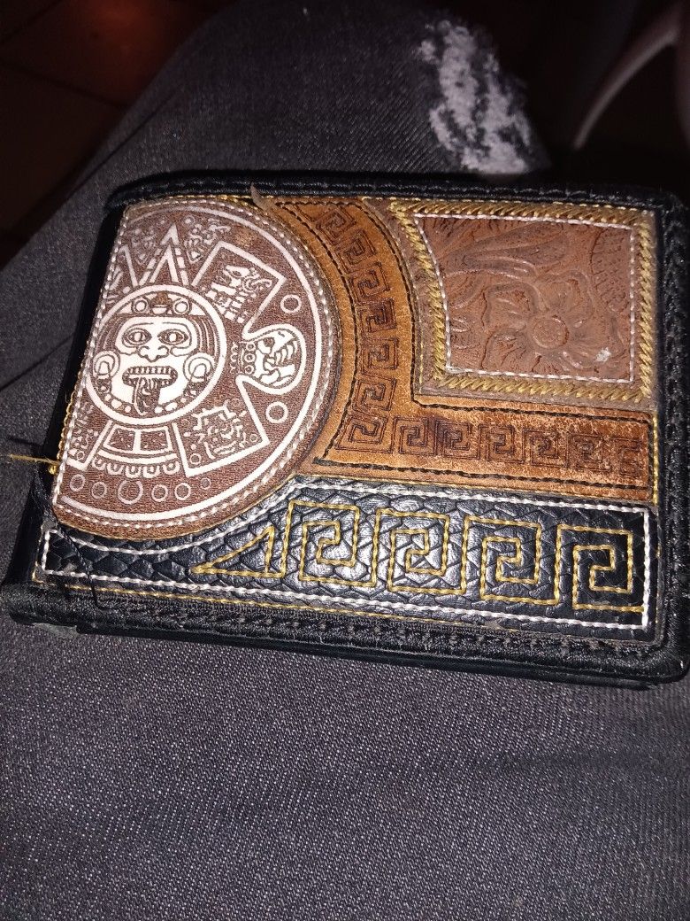 Aztec Leather Wallet