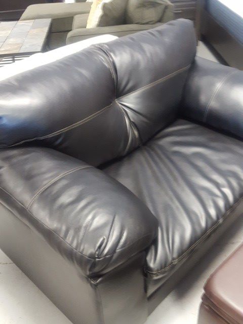 Brand new oversized leather chair and ottoman $399
