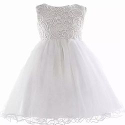 Lace Tulle Flower Girls Dress Vintage Wedding  Party 