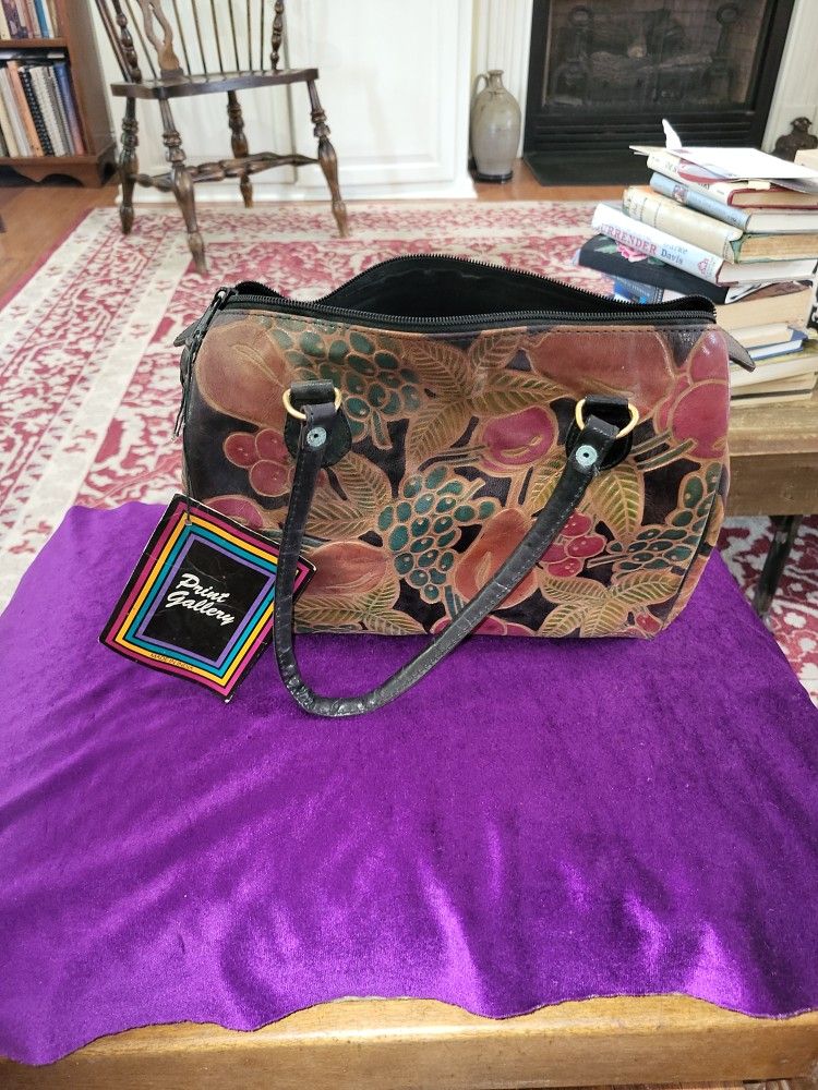 Leather Print Handbag