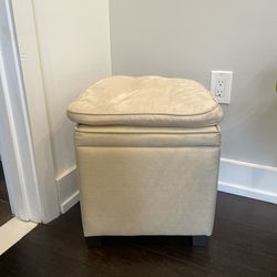 Target Beige Seating Cube and Cushion