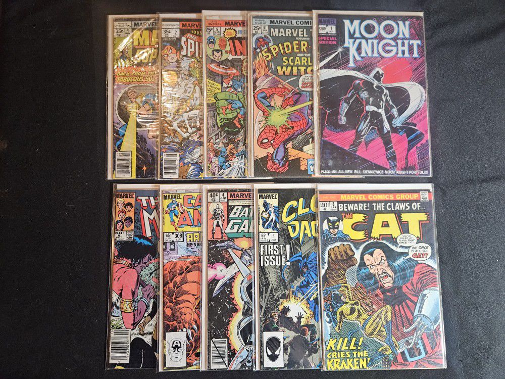 Vintage Marvel Comics 10 Issues 