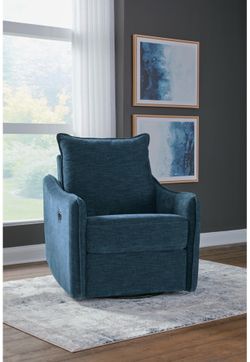 Power swivel recliner