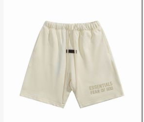 Fear of God Essentials Cream / Off-White Fleece Shorts