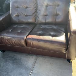 Leather Love Seat And Sofa 