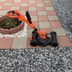 Black + Decker Corded Lawn Mower 