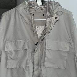 Men’s Beige Fashion Hoodie Zipper 