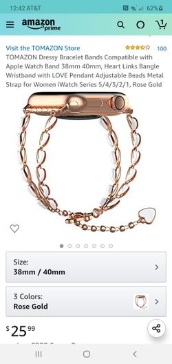 TOMAZON Dressy Bracelet Bands Compatible with Apple Watch Band 38mm 40mm