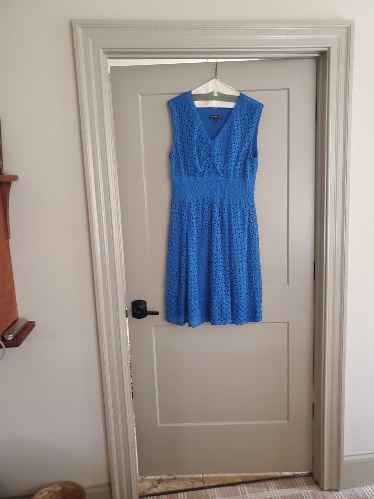 Beautiful Blue Lace Dress Size 16
