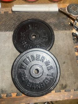 Pair of 25 LB Standard Plates 1” Hole