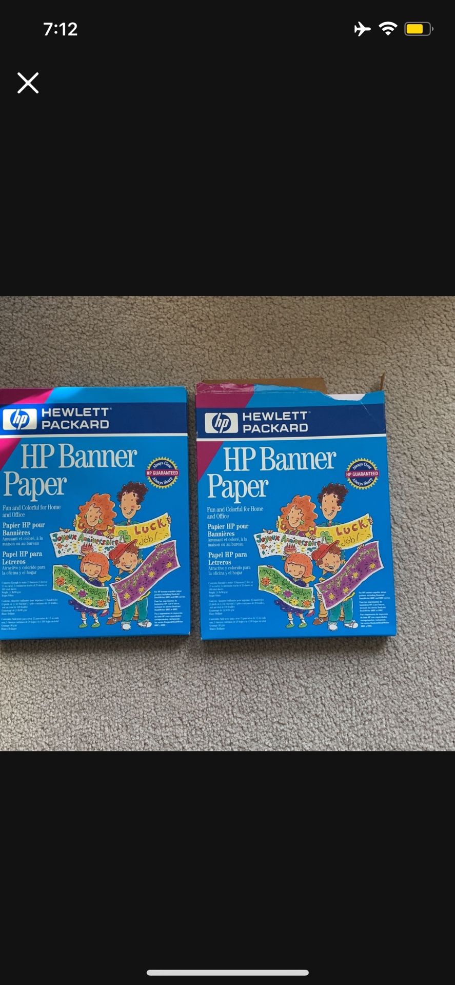 New Brilliant White HP Banner Paper Over 15 Banners