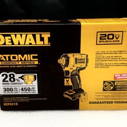 DEWALT DCF921B, 20V, 1/2inch Impact Wrench, TOOL ONLY, 