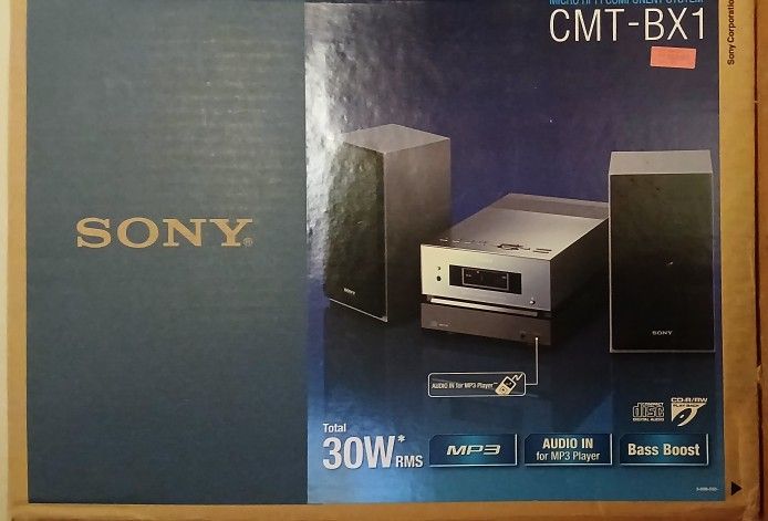 NIB Sony CMT-BX1/HDC-CBX1 Micro Hi-Fi Component System