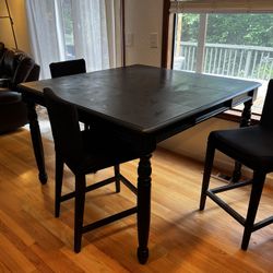 Black Dining Table And Chairs