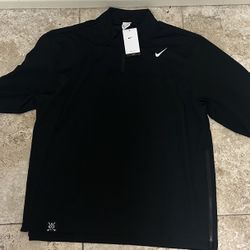 Nike Golf Club Men's Black Dri-Fit Long Sleeve 1/4 Top Sz XL FD5770-010