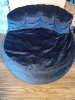 Large Navy Blue Bean Bag Chair