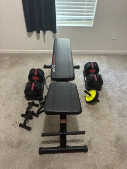 Dumbbells with bench