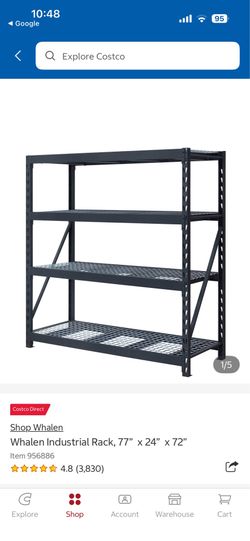 Whalen Industrial Storage Shelves (Qty 4)
