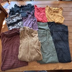 Prana Clothing Bundle 9 Items 