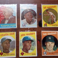 1959 Topps Baseball Cards 