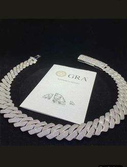 Cadena de hombre con zirconia