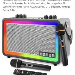 Brand new Karaoke with 2 microphones And remote