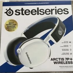 SteelSeries Arctis 7P+Bluetooth Wireless Gaming Headset For Playstation4/5 White