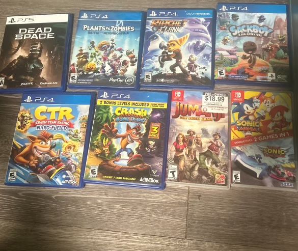 Ps5, PS4, And Nintendo Games