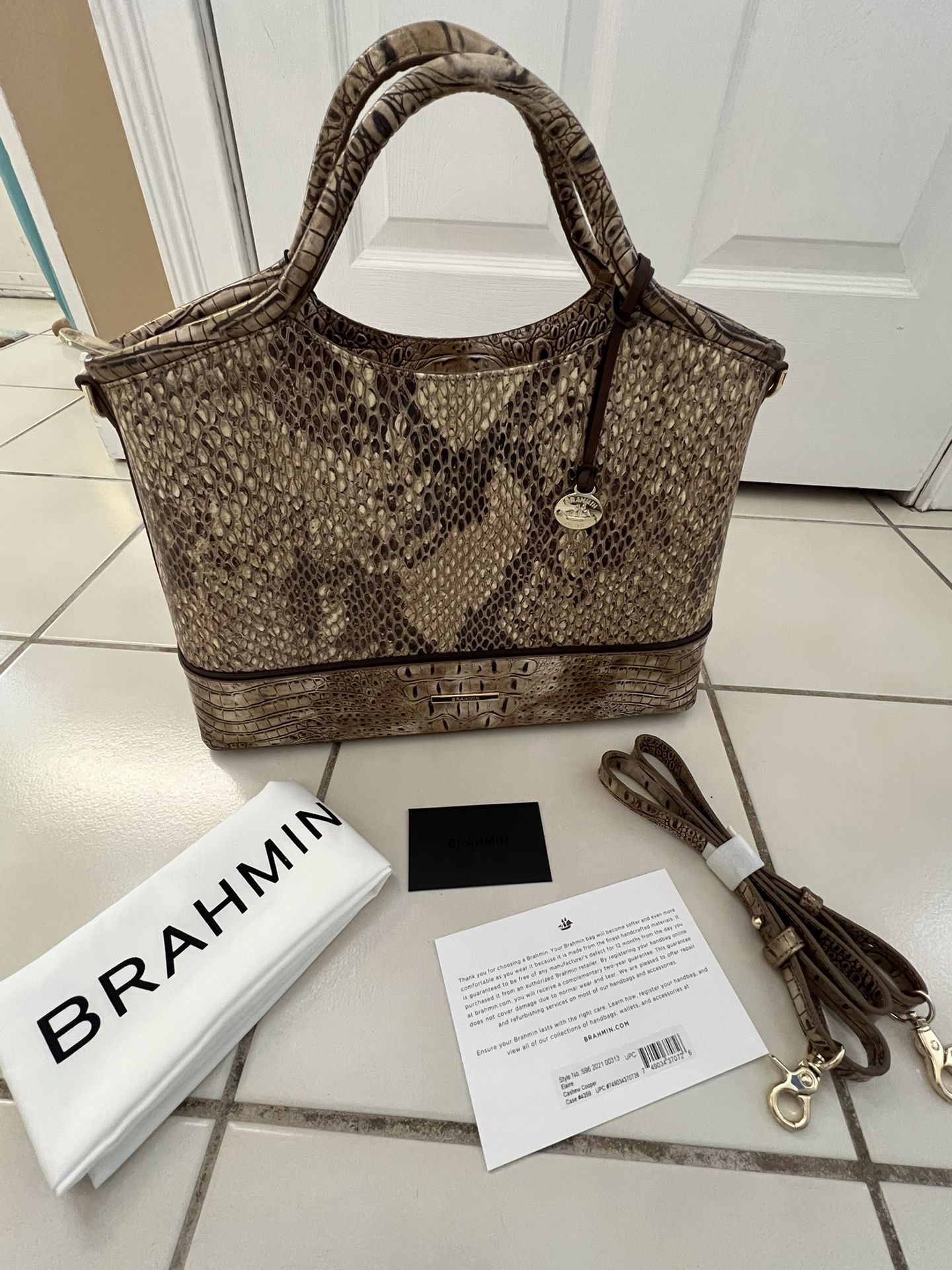 BRAHMIN LEATHER PURSE HANDBAG NEW WITH TAGS